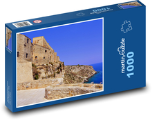 Hrad San Nicola - ostrov, Itálie Puzzle 1000 dílků - 60 x 46 cm