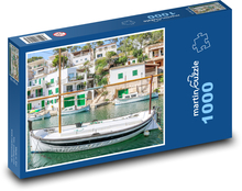 Majorka - łódź, wyspa Puzzle 1000 elementów - 60x46 cm