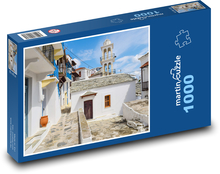 Griechenland Skopelos - Insel, Häuser Puzzle 1000 Teile - 60 x 46 cm