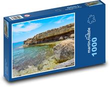 Skalnaté pobřeží - skála, pláž Puzzle 1000 dílků - 60 x 46 cm