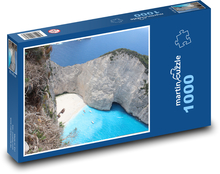 Plaża - Grecja, morze Puzzle 1000 elementów - 60x46 cm
