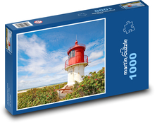 Amrum Lighthouse - maják, moře Puzzle 1000 - 60x46 cm