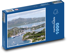 Antigua - karibské moře, lodě  Puzzle 1000 dílků - 60 x 46 cm