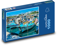 Fischereihafen - Boote, Landschaft Puzzle 1000 Teile - 60 x 46 cm