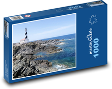 Maják - skaly, more Puzzle 1000 dielikov - 60 x 46 cm 