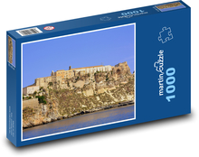 Hrad - skály, moře Puzzle 1000 dílků - 60 x 46 cm