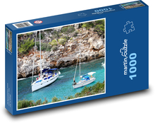 Mallorca - Španielsko, jachty Puzzle 1000 dielikov - 60 x 46 cm 