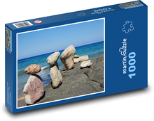 Ibiza - stones, sea Puzzle 1000 pieces - 60 x 46 cm 