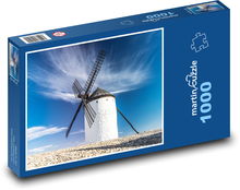 Windmühle - Natur, Himmel Puzzle 1000 Teile - 60 x 46 cm