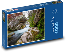 Rieka - príroda, stromy Puzzle 1000 dielikov - 60 x 46 cm 