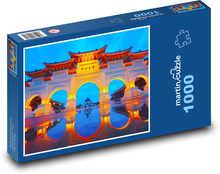 Taipei - Taiwan, noční město Puzzle 1000 - 60x46 cm