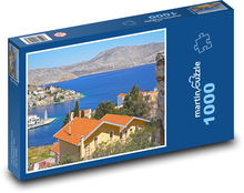 Město - moře, příroda Puzzle 1000 - 60x46 cm