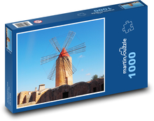 Windmill - wind, construction Puzzle 1000 pieces - 60 x 46 cm