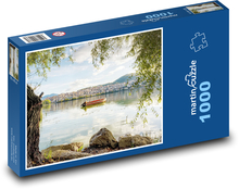 Kastoria - Greece, boat Puzzle 1000 pieces - 60 x 46 cm 