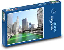 Chicago - rieka, Illinois Puzzle 1000 dielikov - 60 x 46 cm 