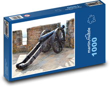 Dělo - hrad, Mont Orgueil Puzzle 1000 - 60x46 cm