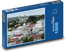 Antigua - karibský ostrov, město Puzzle 1000 dílků - 60 x 46 cm
