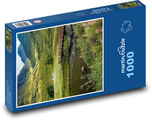 Rzeka - most, przyroda Puzzle 1000 elementów - 60x46 cm