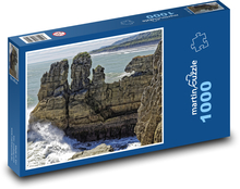 Neuseeland - Ostov, Felsformationen Puzzle 1000 Teile - 60 x 46 cm