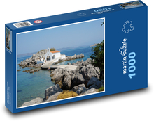 Greece - city, small island Puzzle 1000 pieces - 60 x 46 cm 