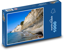 Grécko - ostrov Korfu, pobrežie Puzzle 1000 dielikov - 60 x 46 cm 