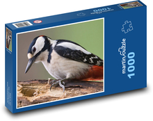 Strakapoud - ptak, zwierzę Puzzle 1000 elementów - 60x46 cm