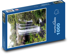 Wasserfall - Neuseeland, Natur Puzzle 1000 Teile - 60 x 46 cm