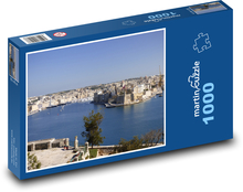 Malta - prístav, domy Puzzle 1000 dielikov - 60 x 46 cm 