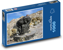 Skulptur - Felsen, Vulkan Puzzle 1000 Teile - 60 x 46 cm