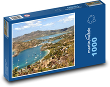 Antigua - wyspa karaibska, łodzie Puzzle 1000 elementów - 60x46 cm