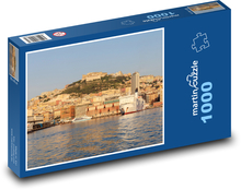 Středozemní moře,  město Puzzle 1000 dílků - 60 x 46 cm