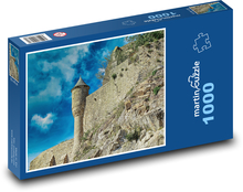Mont Saint Michel - opatství, Normandie  Puzzle 1000 dílků - 60 x 46 cm
