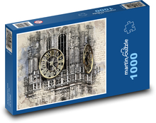 Glockenturm - Kirche, Kathedrale Puzzle 1000 Teile - 60 x 46 cm