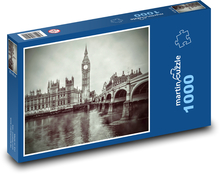Velká Británie - město, Londýn Puzzle 1000 dílků - 60 x 46 cm