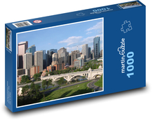 Calgary - Kanada, mesto Puzzle 1000 dielikov - 60 x 46 cm 