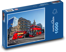 Red buses - London, England Puzzle 1000 pieces - 60 x 46 cm 