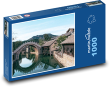 Miasto - most, rzeka Puzzle 1000 elementów - 60x46 cm