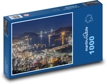 Nagasaki - Nachtsicht, Japan Puzzle 1000 Teile - 60 x 46 cm