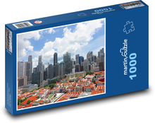 Singapur - Čínska štvrť, mesto Puzzle 1000 dielikov - 60 x 46 cm 