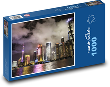 Šanghaj - mrakodrapy, Čína Puzzle 1000 dielikov - 60 x 46 cm 