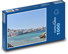Mykonos - Řecko, město Puzzle 1000 dílků - 60 x 46 cm