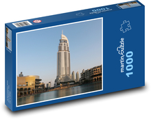Dubaj - obchodní dům, město.jpg Puzzle 1000 dílků - 60 x 46 cm
