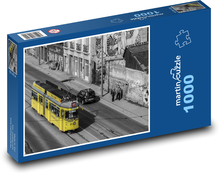Mesto - električka, doprava Puzzle 1000 dielikov - 60 x 46 cm 