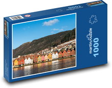 Nórsko - Bergen, pobrežie Puzzle 1000 dielikov - 60 x 46 cm 