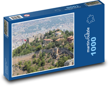 Alanya - Turecko, staré mesto Puzzle 1000 dielikov - 60 x 46 cm 