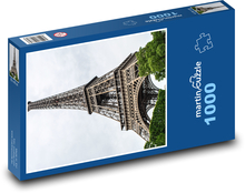 Paríž - Francúzsko, Eiffelova veža Puzzle 1000 dielikov - 60 x 46 cm 