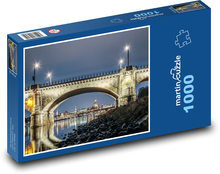 Dresden - Brücke bei Nacht, Deutschland Puzzle 1000 Teile - 60 x 46 cm