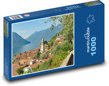 Comské jazero - Taliansko, Sala Comacina Puzzle 1000 dielikov - 60 x 46 cm