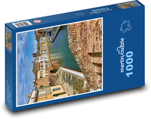 Budynek - most łukowy, przyroda Puzzle 1000 elementów - 60x46 cm