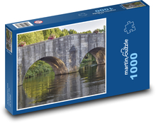 Most - architektura, řeka Puzzle 1000 dílků - 60 x 46 cm